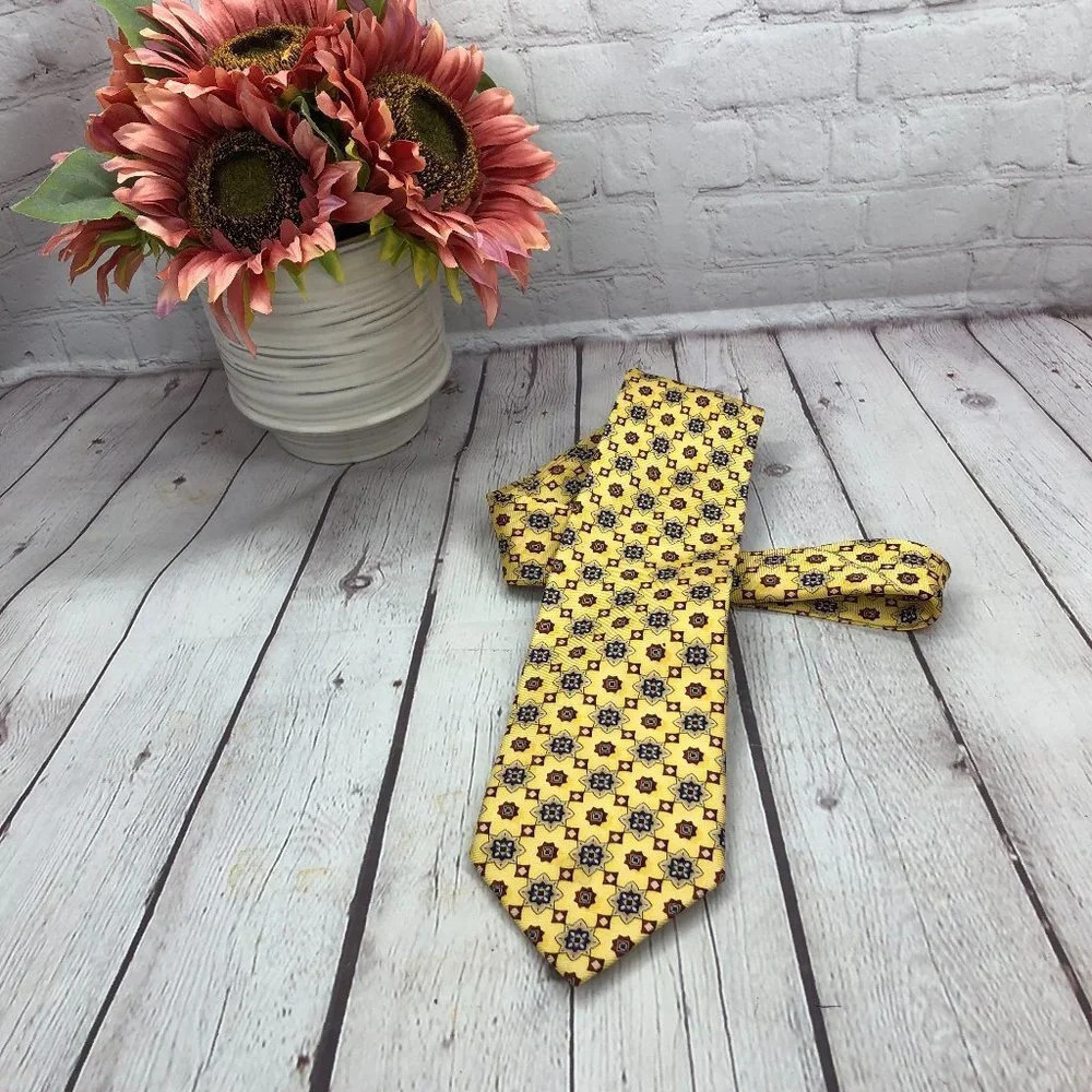 Alan flusser silk Tie preppy business office attire